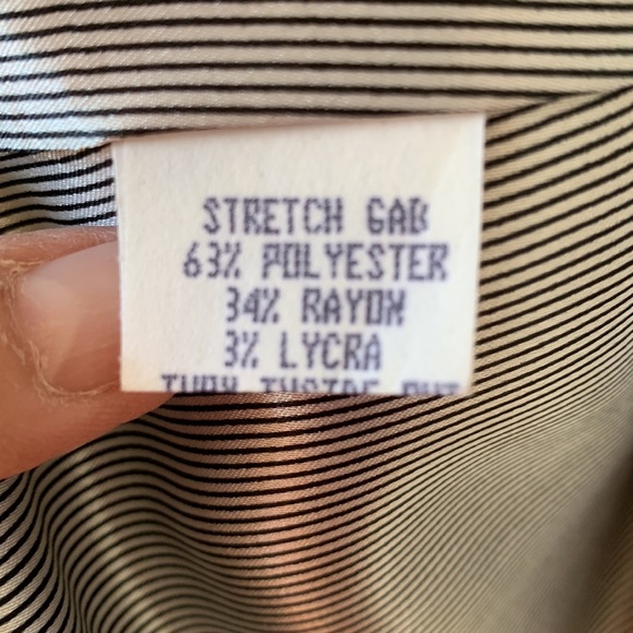 Long Cream-Colored Blazer with Slash Pockets "Armani Look"  Size L  Worn Once - Picture 5 of 10